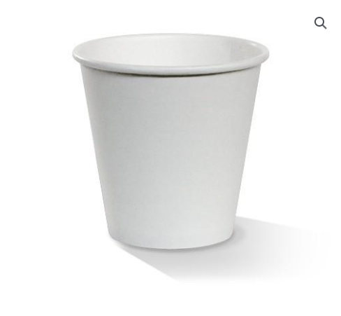 Cup Single Wall - PAC 8oz White 50pc